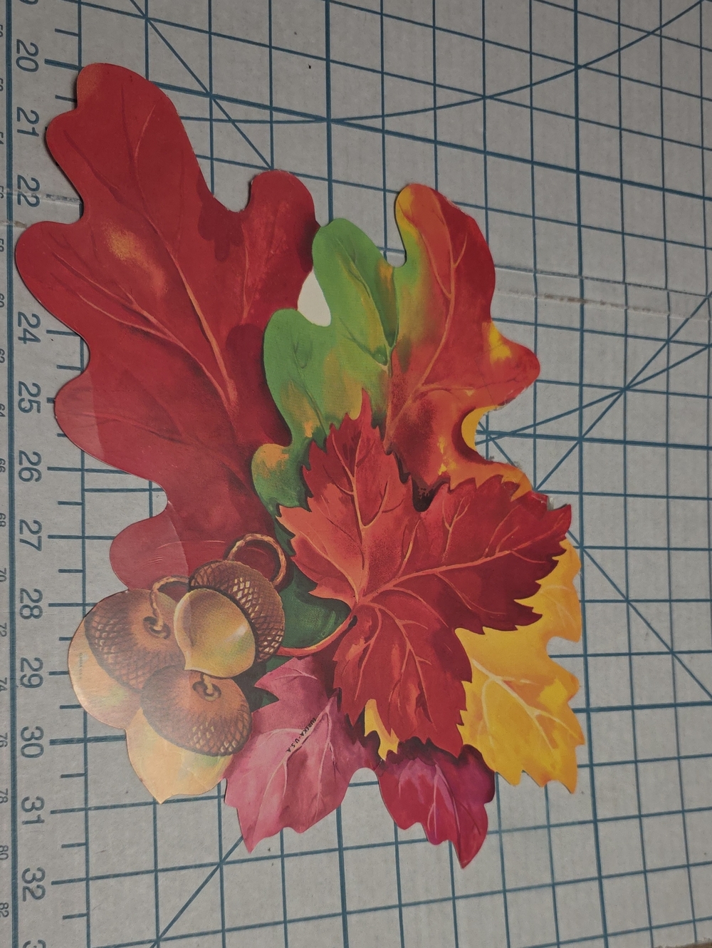 Autumn Leaf Wall And Acorn Die Cut, Eureka, 12.5" X 9.5"